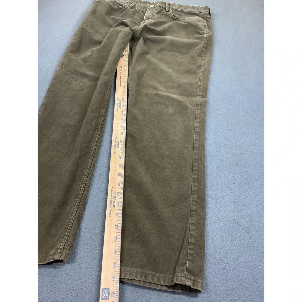 Banana‎ Republic Traveler Pants Mens 37x31 Green Slim Fit Stretch 5 Pocket Chino
